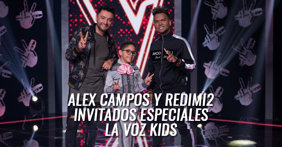 Alex Campos y Redim2 invitados especiales en la voz kids