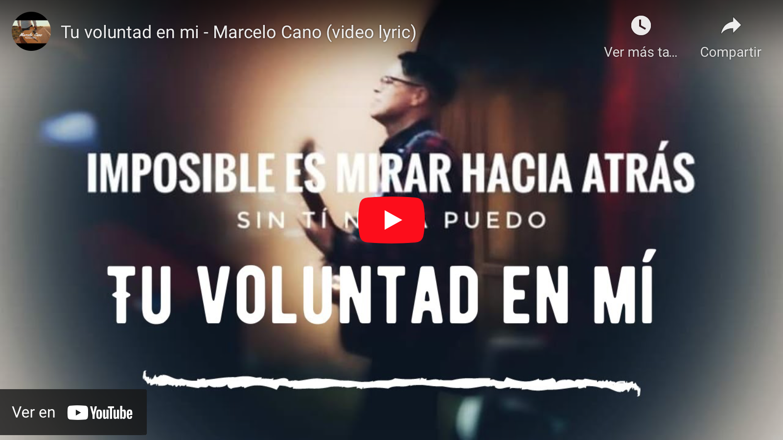 Una canción sobre la voluntad de Dios en nosotros