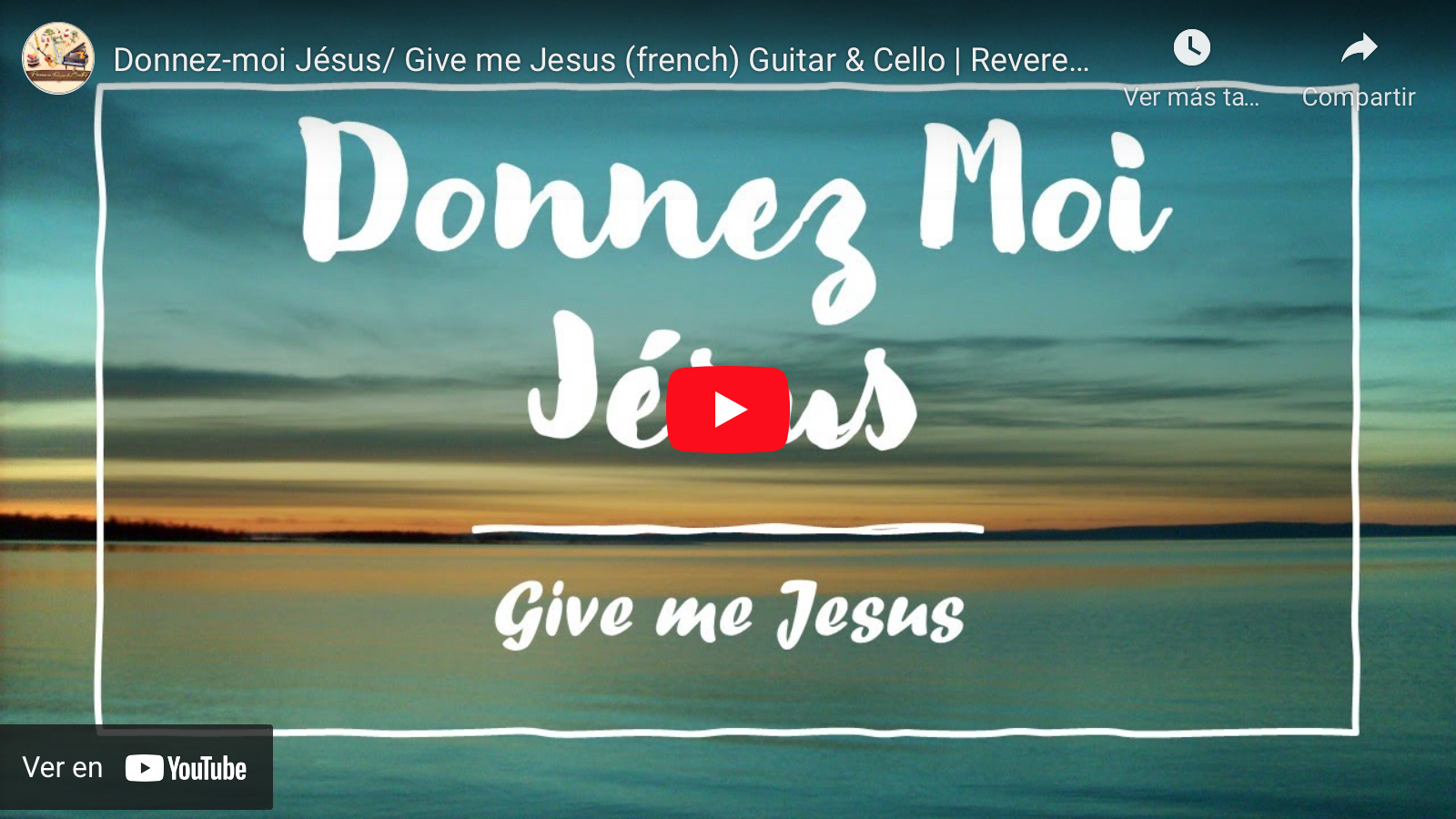 Donnez-moi Jésus - Give me Jesus - french