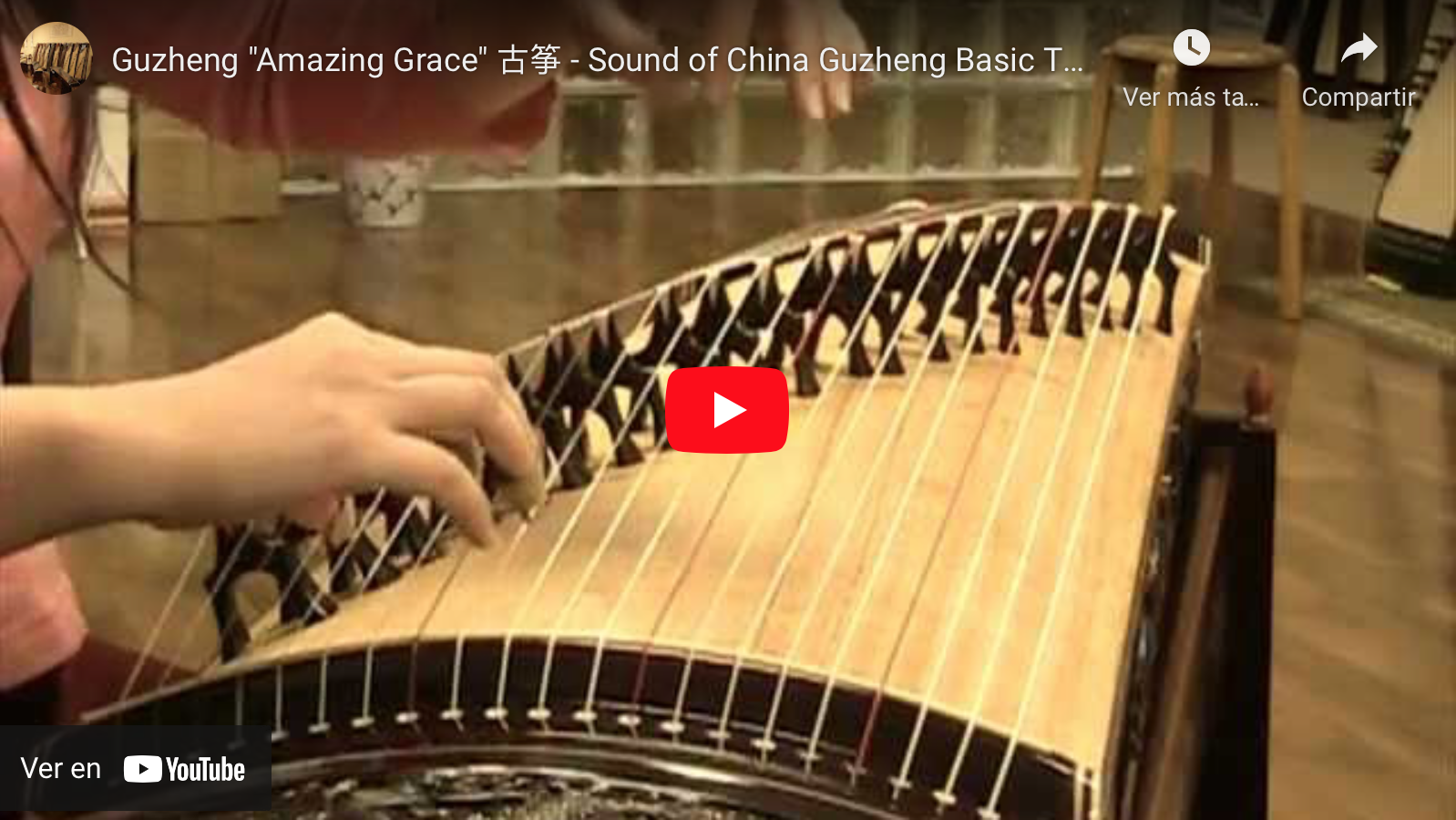 Escucha la canción Sublime gracia en guzheng (Instrumento chino)