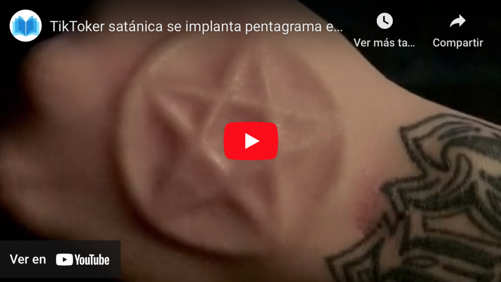 TikToker satánica se implanta pentagrama en la mano y consigue 12 millones de reproducciones