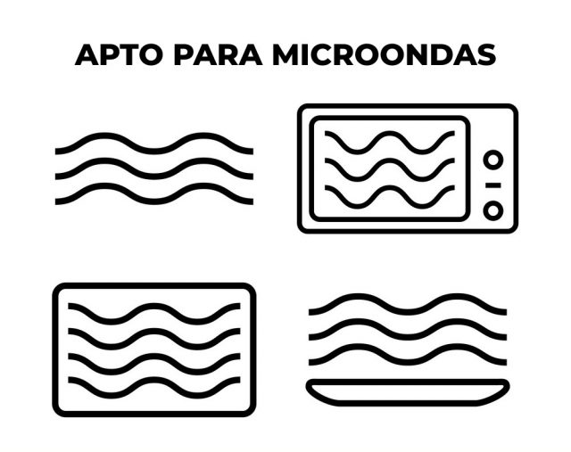 Apto para uso en microondas