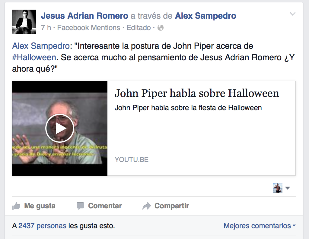 Jesus Adrian Romero - John Piper - Halloween