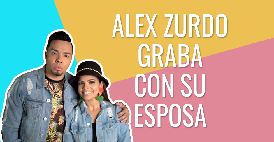 Alex Zurdo graba con su esposa