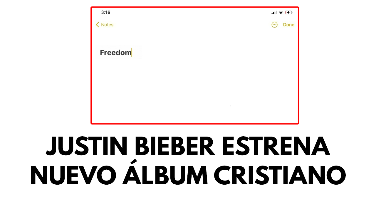 Justin Bieber estrena nuevo álbum cristiano