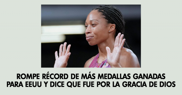 Rompe récord de más medallas ganadas para EEUU y dice que fue por la gracia de Dios