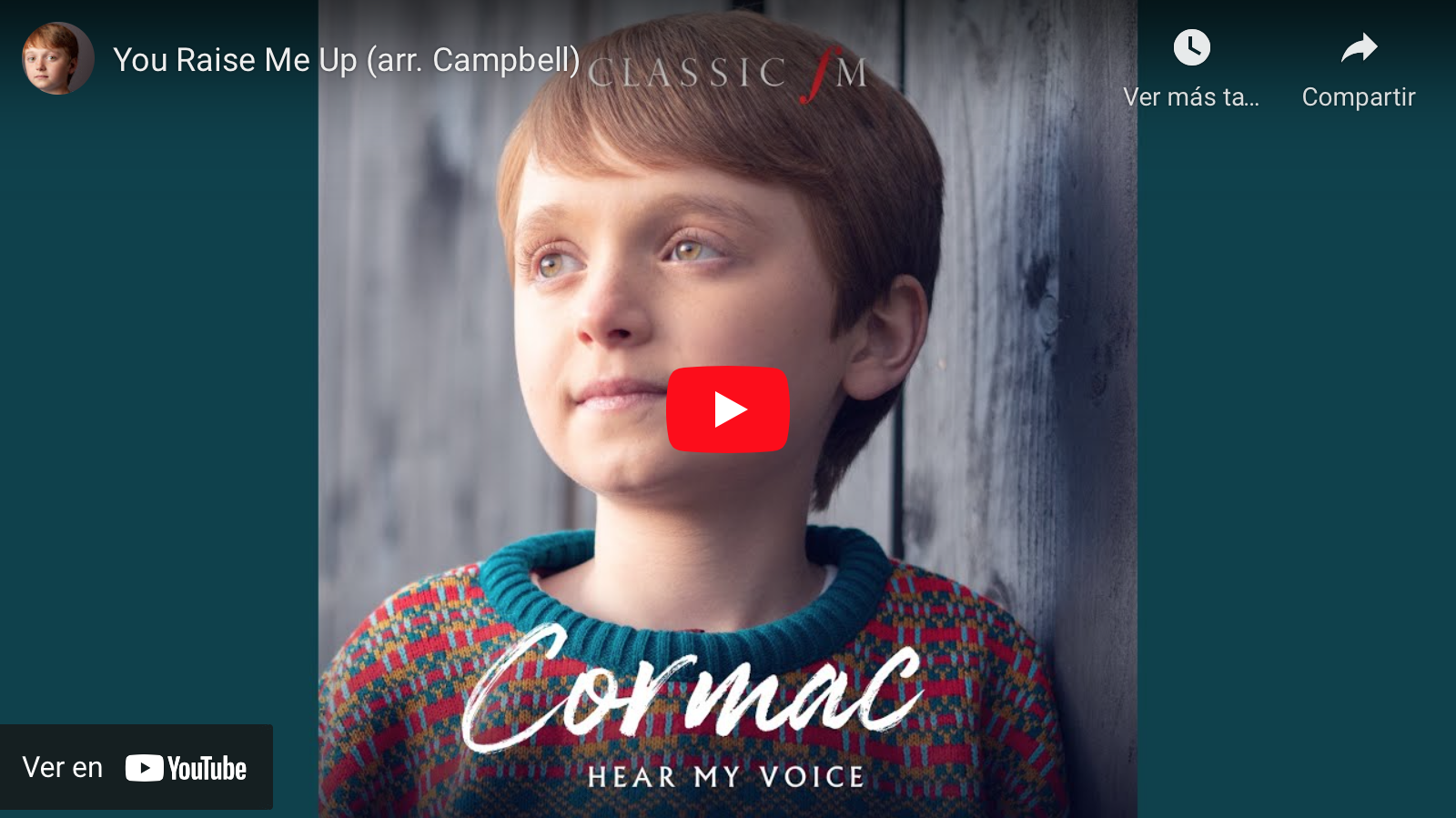 Niño de once años canta “Tú me levantas” con una voz incomparable