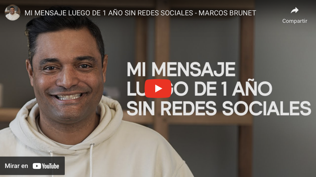 Marcos Brunet regresa a las redes sociales después de un año 2