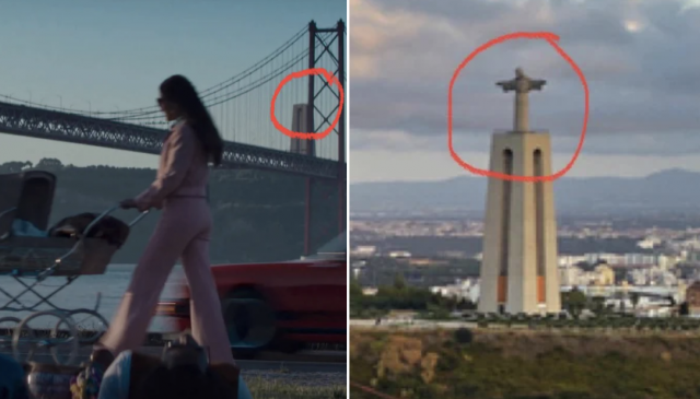 Estatua de Jesús quitada de anuncio de vehículos de porsche