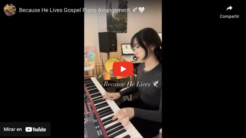 Porque Él vive versión piano gospel